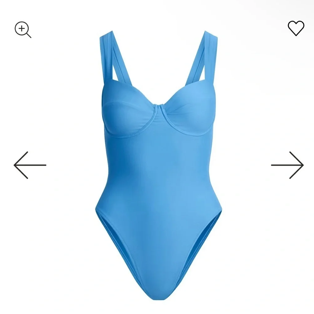 NWT Skims Signature Swim Underwire One Piece Size XL Tide